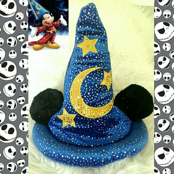 Disney Accessories - Halloween 🎃 Disney Mickey Light Up Sorcerer Hat